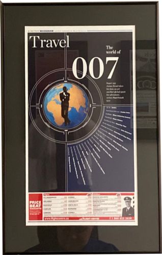 Lot # 23.2 Toronto Star Saturday November 18th 2006 Travel “The World of 007”