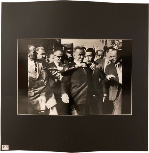 Image for Lot # 24.25 1971 Spot News – Doug Griffin, Visiting Russian premier is attacked by protestor with Trudeau watching.