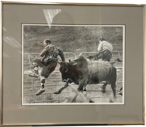 Lot #29.11 Photo by Record Photographer - Bullfighter meets bull horns