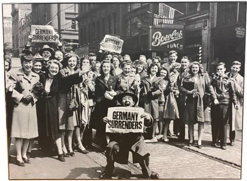 Image for Lot # 40.6 Celebrating in the street “Germany Surrenders”