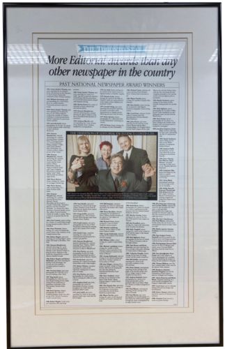 Lot # 44.9 The Toronto Star print “More Editorial Awards than any other newspaper in the country