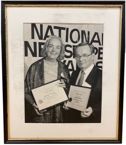 Lot# 45.2 Photograph of Jim Proudfoot and Marilyn Dunlop