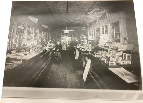 Lot # 54.7 Black and White Photograph Early 1900s General Store