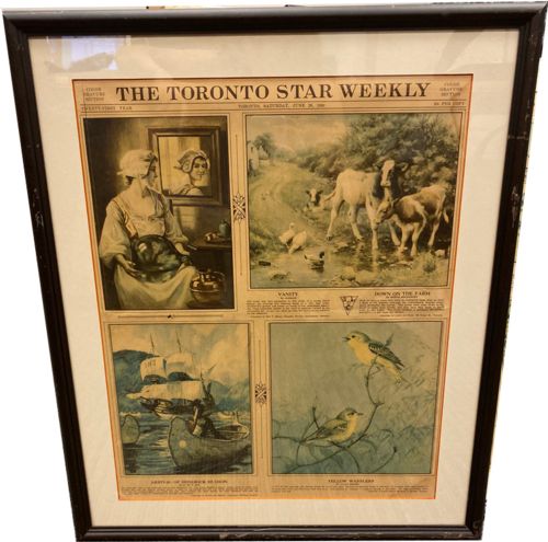 Lot # 55.1 Color Gravure Section. Depicting artworks by Sorkan, Edward Bottomley, D. De V. Lee