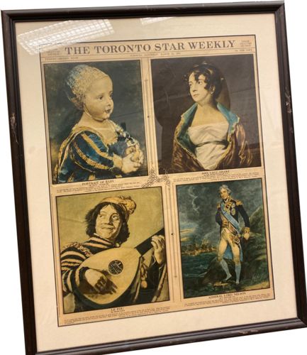 Lot # 55.4 Color Gravure Section. Depicting artworks by Diego Velazquez, Sir Henry Raeburn RA, Franz Hals, and L. Hoppner RA