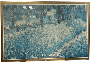 Lot #12.3 Claude Monet Framed Poster