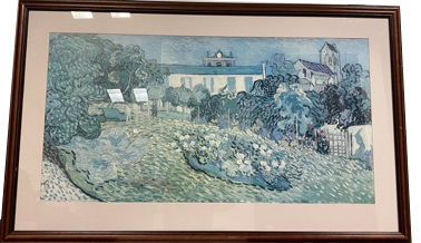 Lot#14.15 Print - The Garden at Daubigny - Vincent Van Gogh