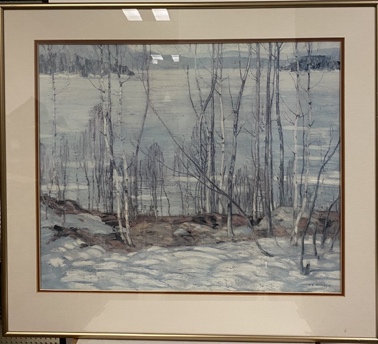 Lot#14.21 A. V. Jackson Winter Landscape - Print