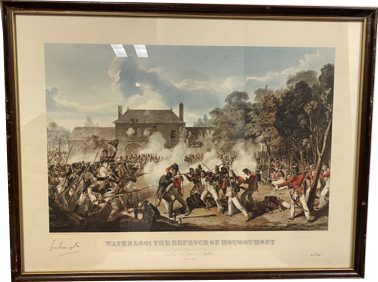 Lot#15.1a Waterlou: The Defence of Houggoumont By Denis Dighton