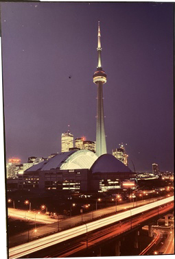 Lot #17.2 Toronto Skyline at Night Titled “Home of the Dome” 1989