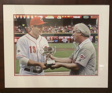 Lot #8.12 Joey Votto receiving the Lou Marsh Award