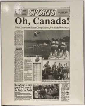 Lot #8.13 Toronto Star Sports “Oh Canada!” Monday, August 3rd, 1992