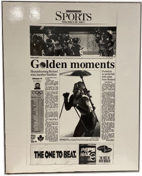 Lot #8.15 Toronto Star Sports “Golden moments” Thursday February 24th, 1994