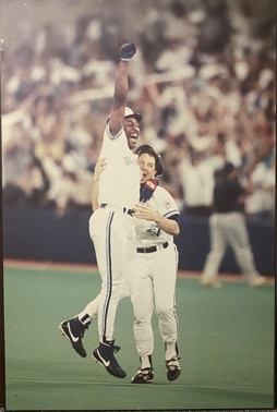 Lot #8.4 “Joe Carter after clenching AL East Division title” Michael Slaughter 1991