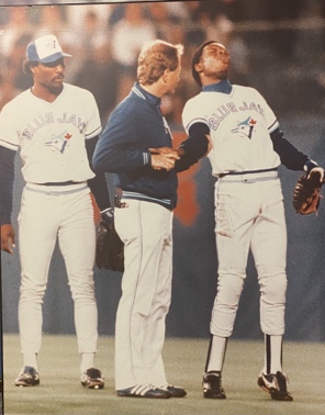 Lot #8.5 “Blue Jay Tony Fernandez Winces in pain after an elbow injury” Photograph by Colin McConnell 1987